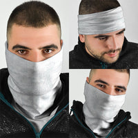 Tonga Ngatu Kupesi White Sunday Fakame Neck Gaiter Koe Otua Mo Tonga Ko Hoku Tofia LT7 - Polynesian Pride