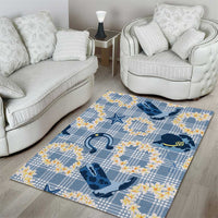 Aloha Hawaii Paniolo Jeans Palaka Area Rug Coastal Rodeo LT7 - Polynesian Pride