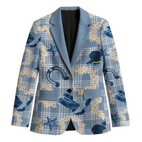 Aloha Hawaii Paniolo Jeans Palaka Blazer Coastal Rodeo LT7 Unisex Pastel Blue - Polynesian Pride