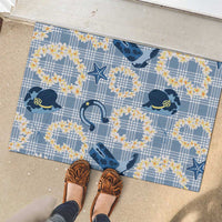 Aloha Hawaii Paniolo Jeans Palaka Rubber Doormat Coastal Rodeo LT7 - Polynesian Pride