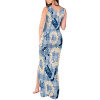 Aloha Hawaii Paniolo Jeans Palaka Tank Maxi Dress Coastal Rodeo LT7 - Polynesian Pride