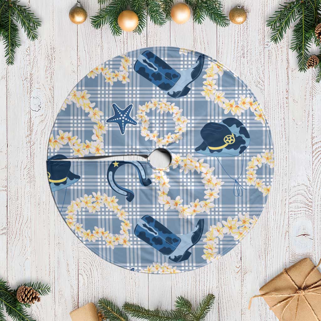 Aloha Hawaii Paniolo Jeans Palaka Tree Skirt Coastal Rodeo LT7 Casual Pastel Blue - Polynesian Pride