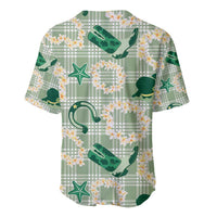 Aloha Hawaii Paniolo Mint Palaka Baseball Jersey Coastal Rodeo LT7 - Polynesian Pride