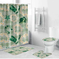 Aloha Hawaii Paniolo Mint Palaka Bathroom Set Coastal Rodeo LT7 Bathroom Set (4 pcs) Mint - Polynesian Pride