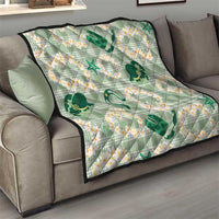 Aloha Hawaii Paniolo Mint Palaka Quilt Coastal Rodeo LT7 - Polynesian Pride