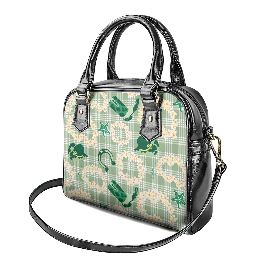 Aloha Hawaii Paniolo Mint Palaka Shoulder Handbag Coastal Rodeo LT7 - Polynesian Pride