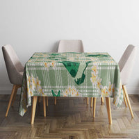 Aloha Hawaii Paniolo Mint Palaka Tablecloth Coastal Rodeo LT7 - Polynesian Pride
