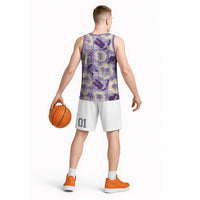 Aloha Hawaii Paniolo Lavender Palaka Basketball Jersey Coastal Rodeo LT7 - Polynesian Pride
