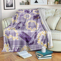 Aloha Hawaii Paniolo Lavender Palaka Blanket Coastal Rodeo LT7 Lavender - Polynesian Pride