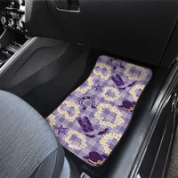 Aloha Hawaii Paniolo Lavender Palaka Car Mats Coastal Rodeo LT7 - Polynesian Pride