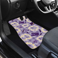 Aloha Hawaii Paniolo Lavender Palaka Car Mats Coastal Rodeo LT7 - Polynesian Pride