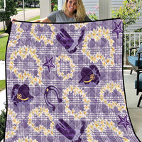 Aloha Hawaii Paniolo Lavender Palaka Quilt Coastal Rodeo LT7 Lavender - Polynesian Pride