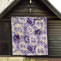Aloha Hawaii Paniolo Lavender Palaka Quilt Coastal Rodeo LT7 - Polynesian Pride