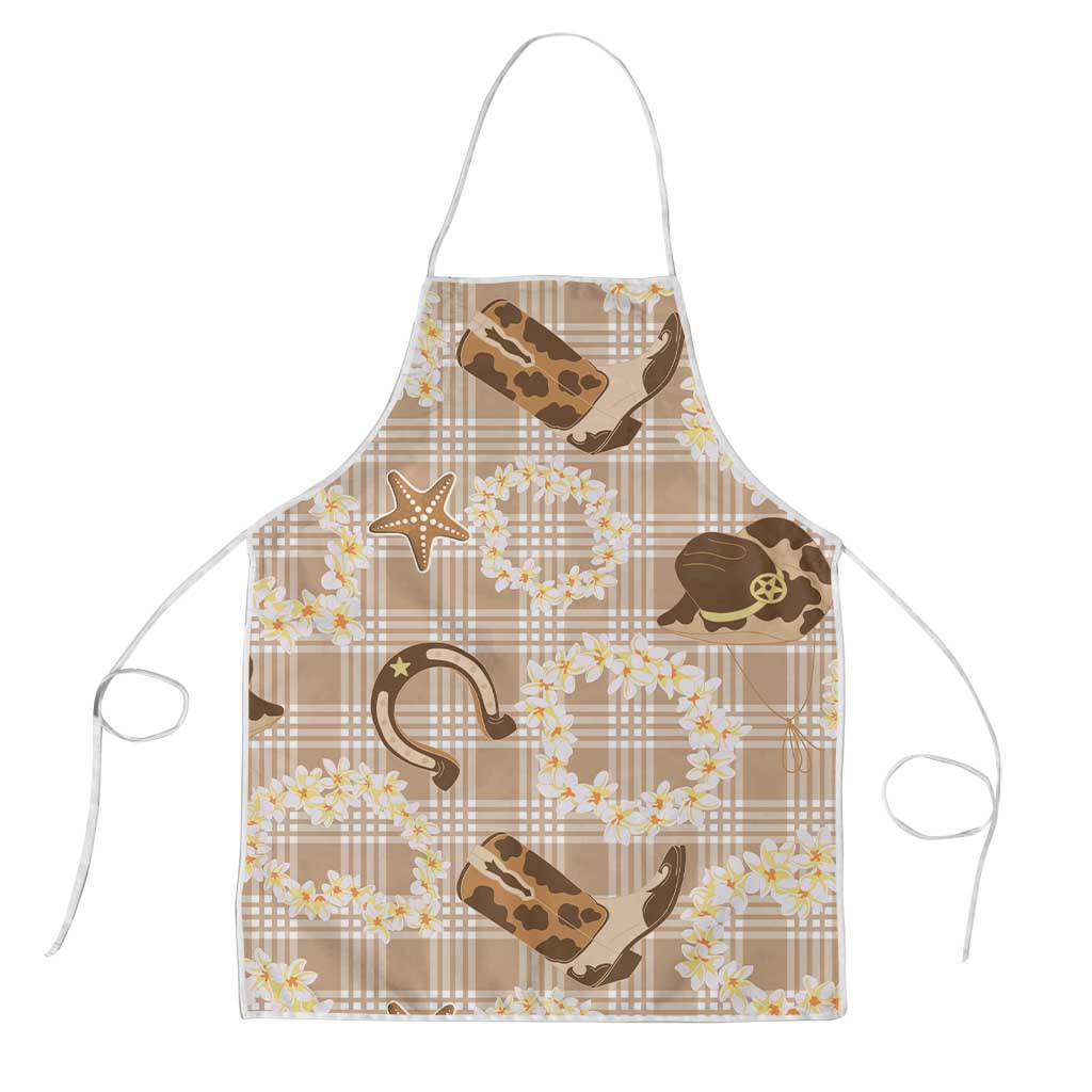 Aloha Hawaii Paniolo Khaki Palaka Apron Coastal Rodeo LT7 Khaki - Polynesian Pride