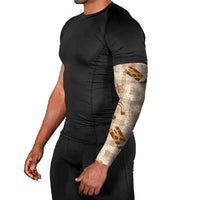 Aloha Hawaii Paniolo Khaki Palaka Arm Sleeves Coastal Rodeo LT7 - Polynesian Pride
