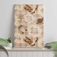Aloha Hawaii Paniolo Khaki Palaka Canvas Wall Art Coastal Rodeo LT7 - Polynesian Pride