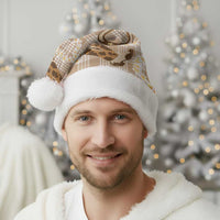 Aloha Hawaii Paniolo Khaki Palaka Christmas Santa Hat Coastal Rodeo LT7 - Polynesian Pride
