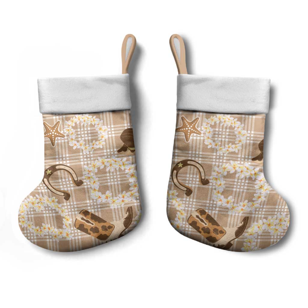 Aloha Hawaii Paniolo Khaki Palaka Christmas Stocking Coastal Rodeo LT7 - Polynesian Pride