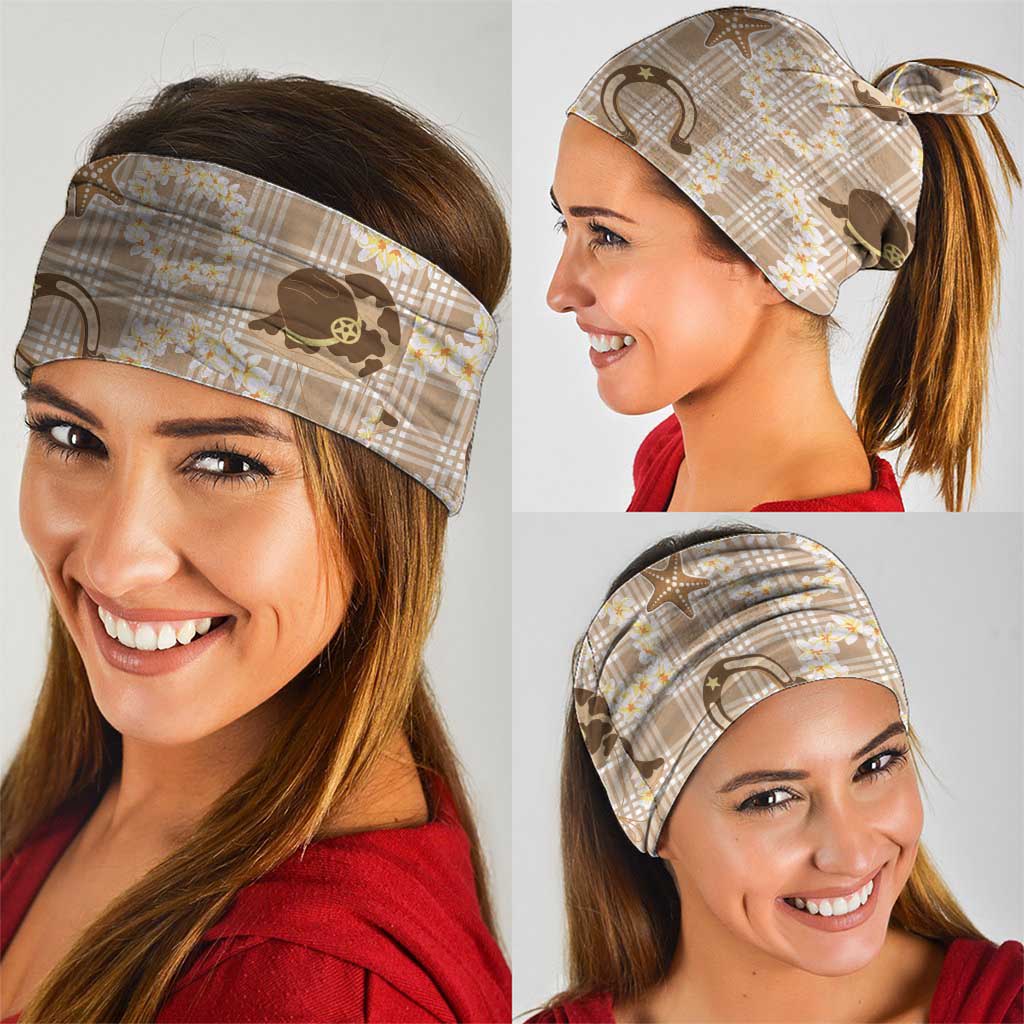 Aloha Hawaii Paniolo Khaki Palaka Neck Gaiter Coastal Rodeo LT7 - Polynesian Pride