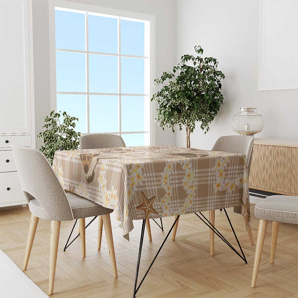 Aloha Hawaii Paniolo Khaki Palaka Tablecloth Coastal Rodeo LT7 - Polynesian Pride