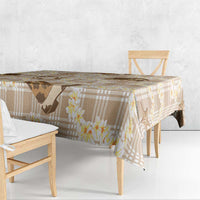 Aloha Hawaii Paniolo Khaki Palaka Tablecloth Coastal Rodeo LT7 - Polynesian Pride