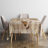 Aloha Hawaii Paniolo Khaki Palaka Tablecloth Coastal Rodeo LT7 - Polynesian Pride
