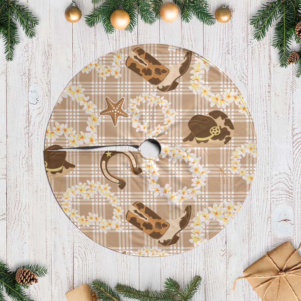 Aloha Hawaii Paniolo Khaki Palaka Tree Skirt Coastal Rodeo LT7 Casual Khaki - Polynesian Pride