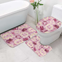 Aloha Hawaii Paniolo Lokelani Rose Palaka Bathroom Set Coastal Rodeo LT7 - Polynesian Pride