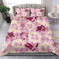 Aloha Hawaii Paniolo Lokelani Rose Palaka Bedding Set Coastal Rodeo LT7 - Polynesian Pride