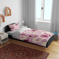Aloha Hawaii Paniolo Lokelani Rose Palaka Bedding Set Coastal Rodeo LT7 - Polynesian Pride
