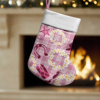 Aloha Hawaii Paniolo Lokelani Rose Palaka Christmas Stocking Coastal Rodeo LT7 Set of 2 Rose Pink - Polynesian Pride