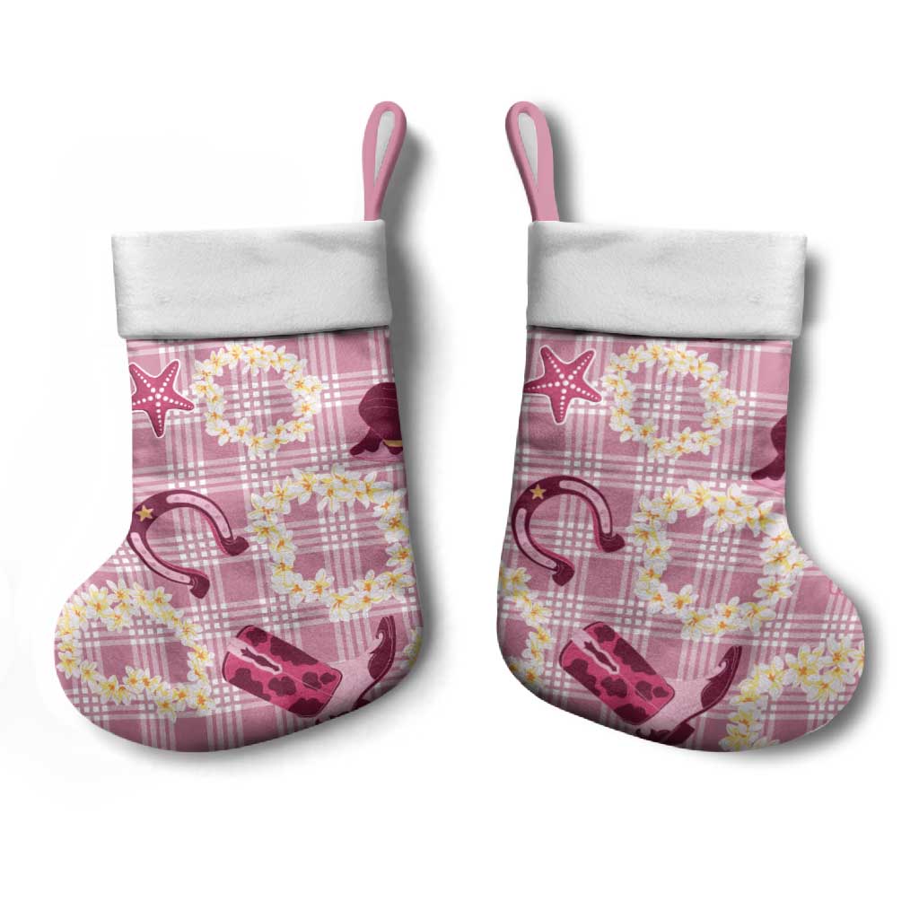 Aloha Hawaii Paniolo Lokelani Rose Palaka Christmas Stocking Coastal Rodeo LT7 - Polynesian Pride