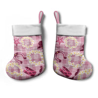Aloha Hawaii Paniolo Lokelani Rose Palaka Christmas Stocking Coastal Rodeo LT7 - Polynesian Pride