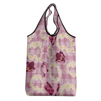 Aloha Hawaii Paniolo Lokelani Rose Palaka Grocery Bag Coastal Rodeo LT7 - Polynesian Pride
