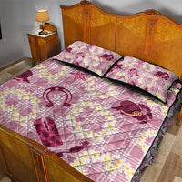 Aloha Hawaii Paniolo Lokelani Rose Palaka Quilt Bed Set Coastal Rodeo LT7 - Polynesian Pride