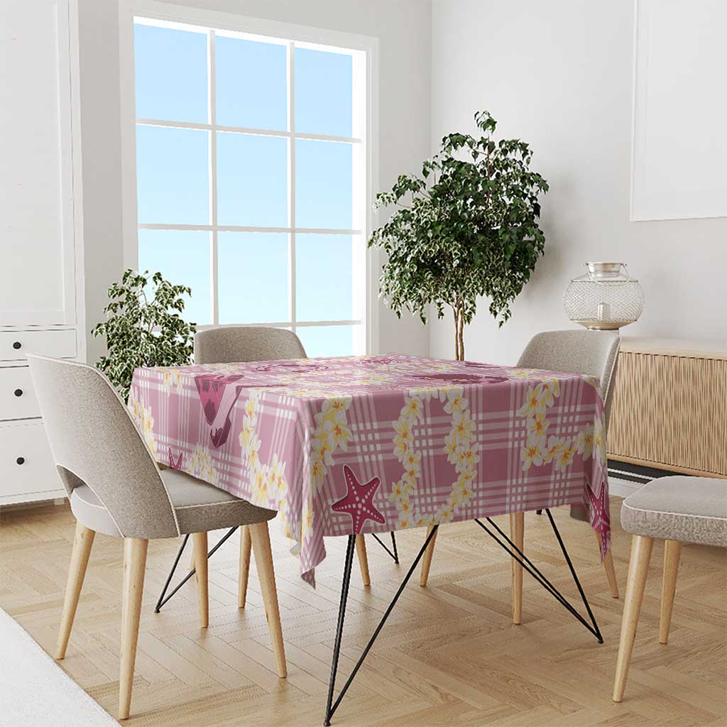 Aloha Hawaii Paniolo Lokelani Rose Palaka Tablecloth Coastal Rodeo LT7 - Polynesian Pride