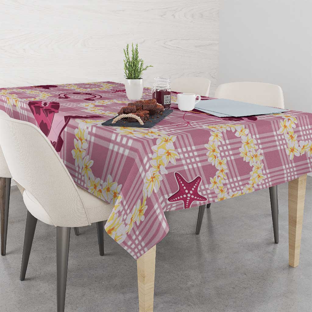 Aloha Hawaii Paniolo Lokelani Rose Palaka Tablecloth Coastal Rodeo LT7 - Polynesian Pride