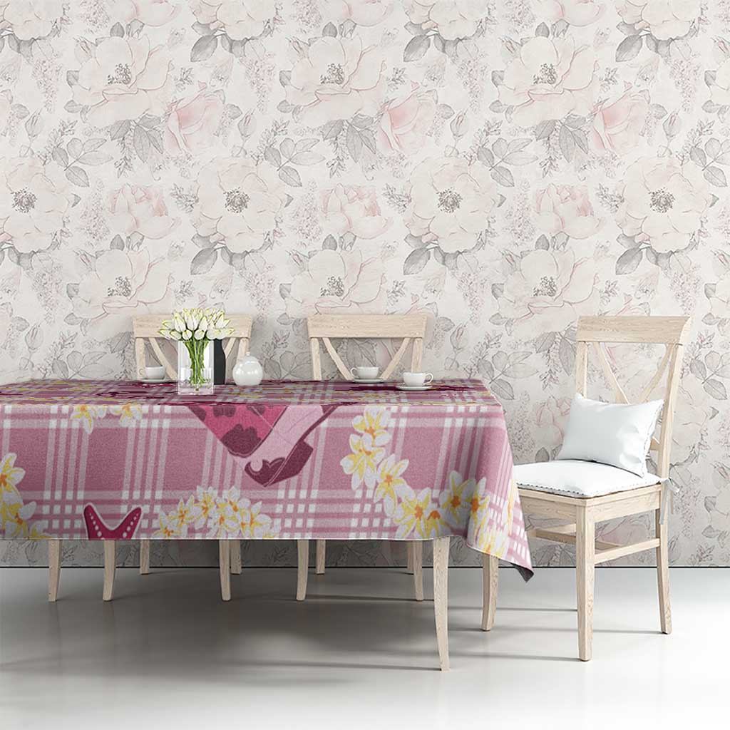 Aloha Hawaii Paniolo Lokelani Rose Palaka Tablecloth Coastal Rodeo LT7 - Polynesian Pride