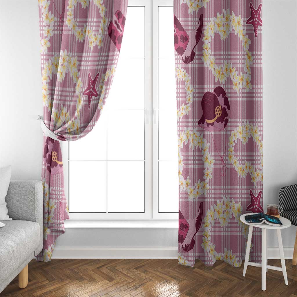 Aloha Hawaii Paniolo Lokelani Rose Palaka Window Curtain Coastal Rodeo LT7 - Polynesian Pride