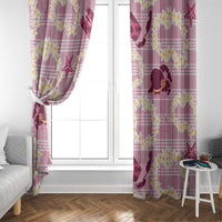 Aloha Hawaii Paniolo Lokelani Rose Palaka Window Curtain Coastal Rodeo LT7 - Polynesian Pride