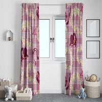 Aloha Hawaii Paniolo Lokelani Rose Palaka Window Curtain Coastal Rodeo LT7 - Polynesian Pride