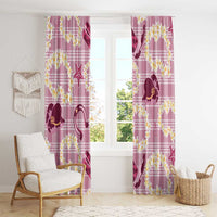 Aloha Hawaii Paniolo Lokelani Rose Palaka Window Curtain Coastal Rodeo LT7 - Polynesian Pride