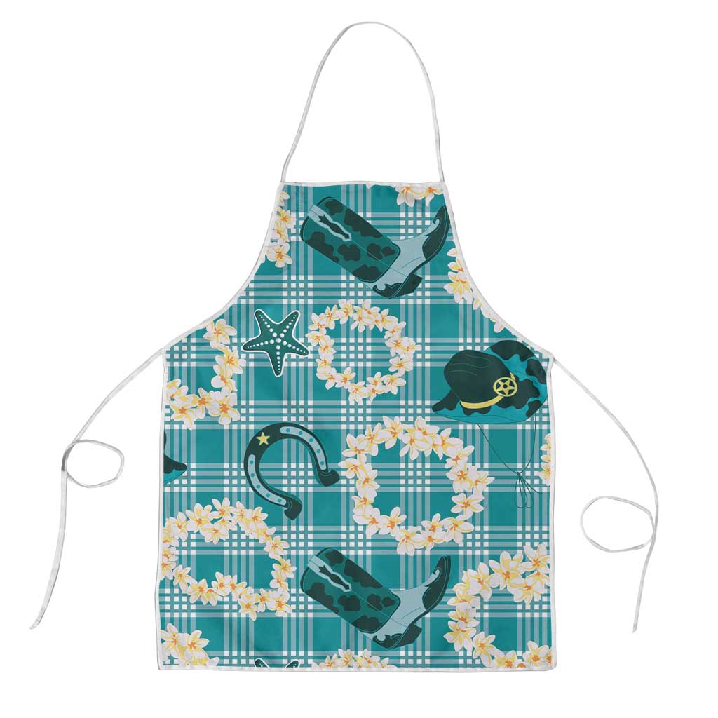 Aloha Hawaii Paniolo Teal Palaka Apron Coastal Rodeo LT7 Teal - Polynesian Pride