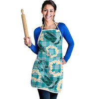 Aloha Hawaii Paniolo Teal Palaka Apron Coastal Rodeo LT7 - Polynesian Pride