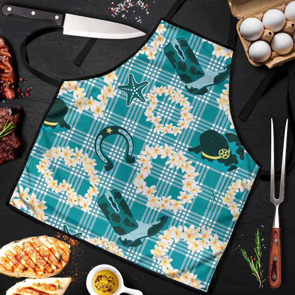 Aloha Hawaii Paniolo Teal Palaka Apron Coastal Rodeo LT7 Teal - Polynesian Pride