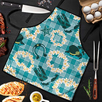 Aloha Hawaii Paniolo Teal Palaka Apron Coastal Rodeo LT7 Teal - Polynesian Pride