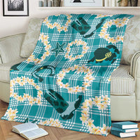 Aloha Hawaii Paniolo Teal Palaka Blanket Coastal Rodeo LT7 - Polynesian Pride