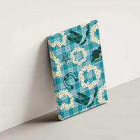 Aloha Hawaii Paniolo Teal Palaka Canvas Wall Art Coastal Rodeo LT7 - Polynesian Pride
