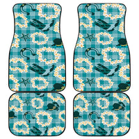 Aloha Hawaii Paniolo Teal Palaka Car Mats Coastal Rodeo LT7 - Polynesian Pride