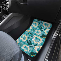 Aloha Hawaii Paniolo Teal Palaka Car Mats Coastal Rodeo LT7 - Polynesian Pride